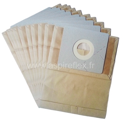 Sacs aspirateur ZWT BS1200E - Lot de 10 sacs en Papier