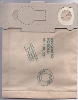 Sacs pour aspirateur VORWERK KOBOLD VK 130 - Lot de 5 sacs en Papier