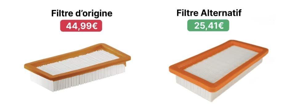 filtre d'origine contre filtre alternatif