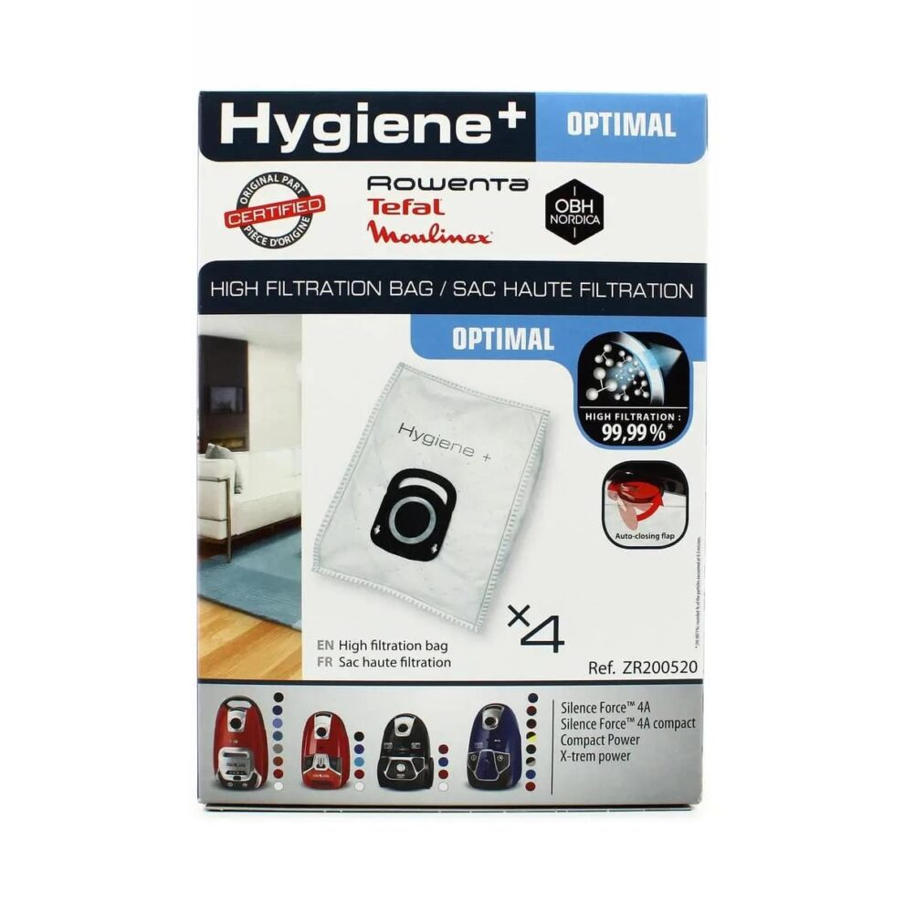 10 Sacs Rowenta Silence Force RO4421 – Microvlies 5 Couches (ZZ-Clan, Référence 05771)